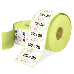 100 x 20 Lamine Termal Etiket - 1
