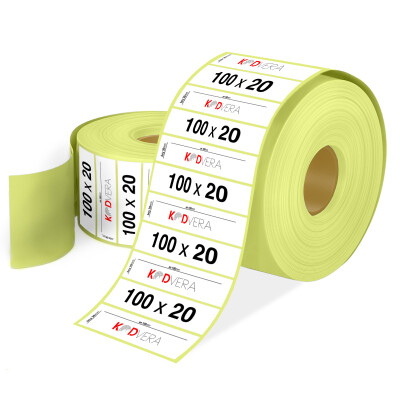 100 x 20 Lamine Termal Etiket - 1