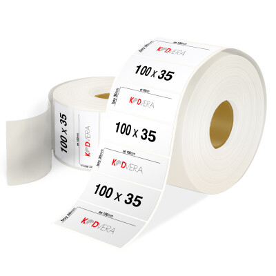 100 x 35 PP Opak Etiket - 1