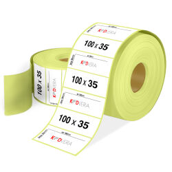 100 x 35 Vellum Etiket - 1