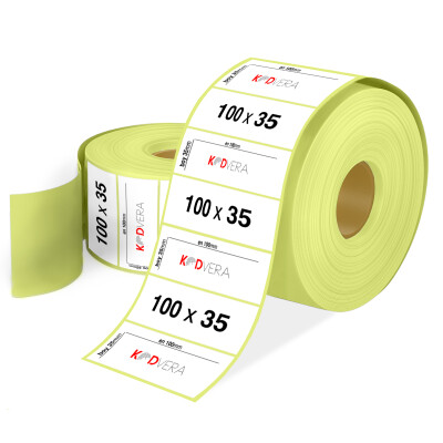 100 x 35 Vellum Etiket - 1
