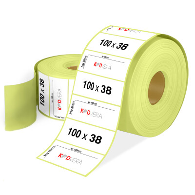 100 x 38 Vellum Etiket - 1
