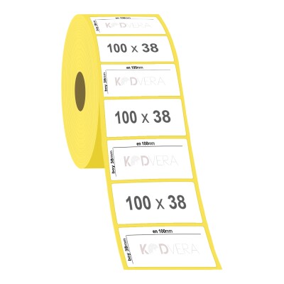 100 x 38 Vellum Etiket - 2