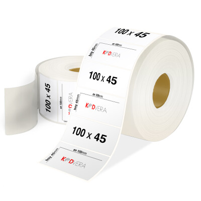 100 x 45 PP Opak Etiket - 1