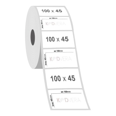 100 x 45 PP Opak Etiket - 2