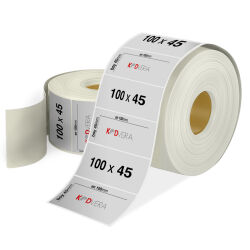 100 x 45 Silver Mat Etiket - 1