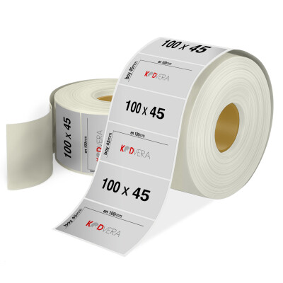 100 x 45 Silver Mat Etiket - 1