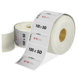 100 x 50 Silver Mat Etiket - 1