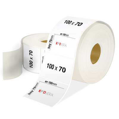 100 x 70 PP Opak Etiket - 1