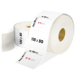 100 x 80 PP Opak Etiket - 1