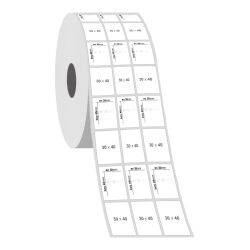 30 x 40 3'lü PP Opak Etiket - 2