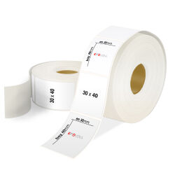 30 x 40 PP Opak Etiket - 1