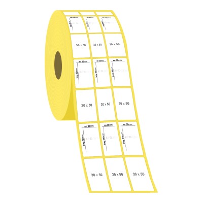 30 x 50 3'lü Lamine Termal Etiket - 2