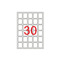 38 X 44.5 Lazer Etiket KV-1030 - 1
