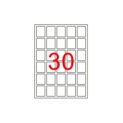 38 X 44.5 Lazer Etiket KV-1030 - 1