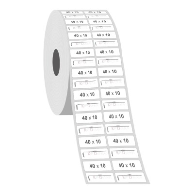 40 x 10 2'li Silver Mat Etiket - 3