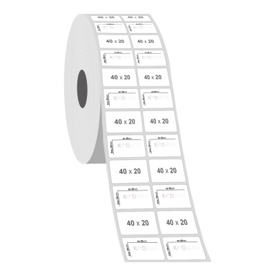 40 x 20 2'li PP Opak Etiket - 2