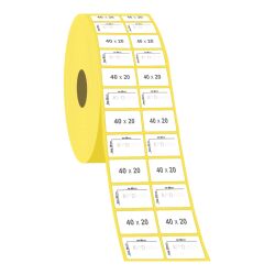 40 x 20 2'li Vellum Etiket - 2