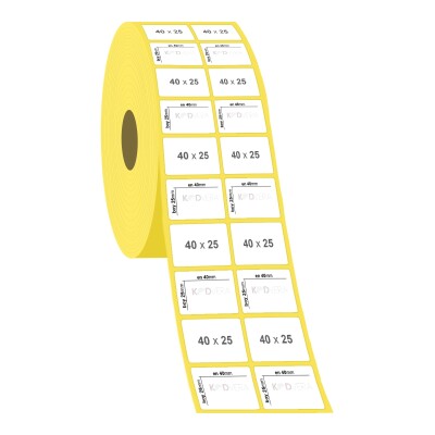 40 x 25 2'li Lamine Termal Etiket - 2