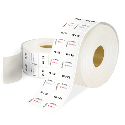 40 x 25 2'li PP Opak Etiket - 1