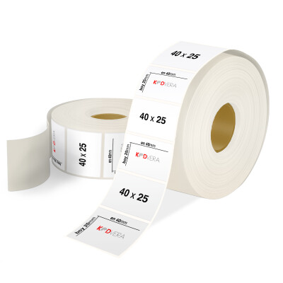 40 x 25 PP Opak Etiket - 1
