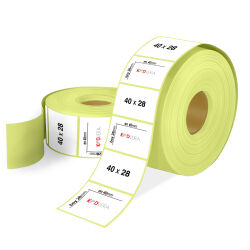 40 x 28 Lamine Termal Etiket - Kodvera