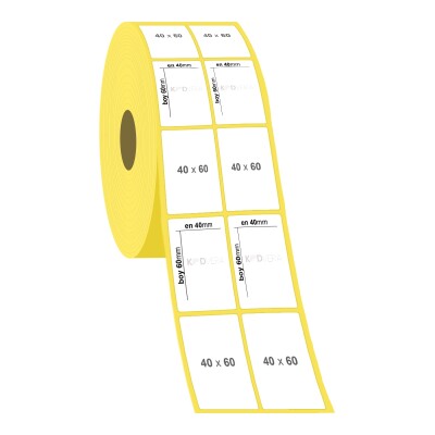 40 x 60 2'li Lamine Termal Etiket - 2