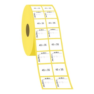45 x 35 2'li Lamine Termal Etiket - 2