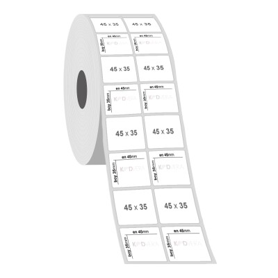45 x 35 2'li PP Opak Etiket - 2