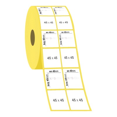 45 x 45 2'li Vellum Etiket - 2