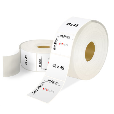 45 x 45 PP Opak Etiket - 1