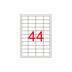48.5 X 25.4 Lazer Etiket KV-1044 - 1