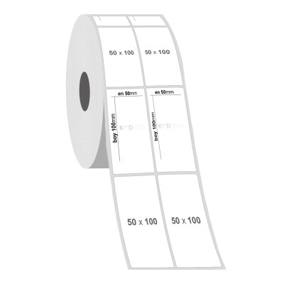 50 x 100 2'li PP Opak Etiket - 2