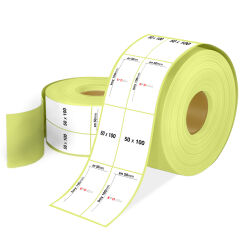 50 x 100 2'li Termal Etiket - 1