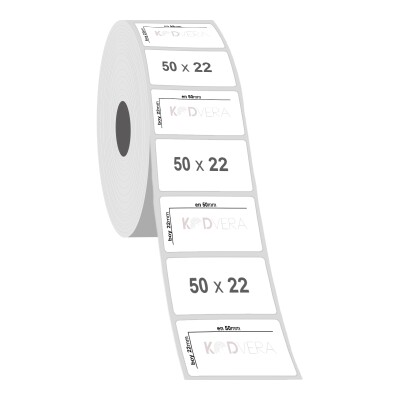 50 x 22 PP Opak Etiket - 2