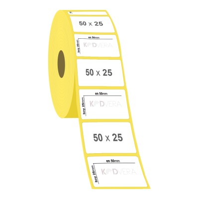 50 x 25 Vellum Etiket - 2
