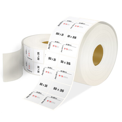 50 x 35 2'li PP Opak Etiket - 1