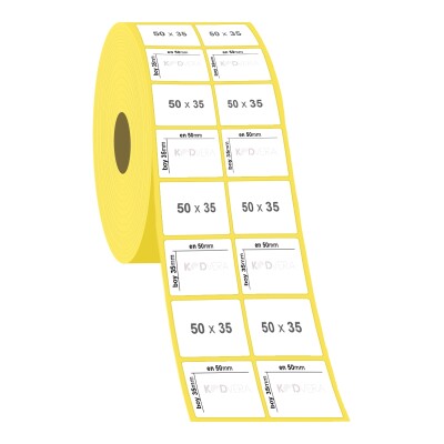 50 x 35 2'li Vellum Etiket - 2