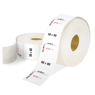 50 x 40 PP Opak Etiket - 1