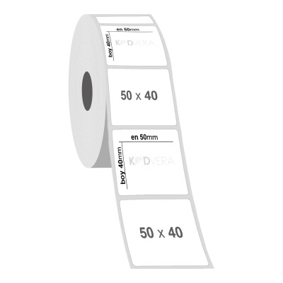 50 x 40 Silver Mat Etiket - 2