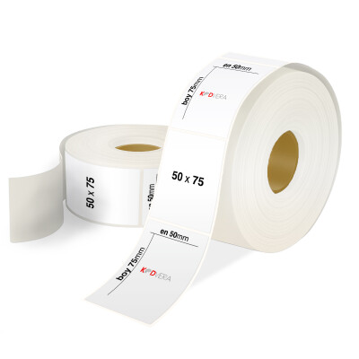50 x 75 PP Opak Etiket - 1