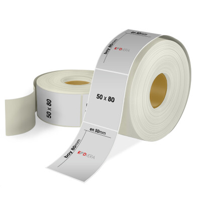 50 x 80 Silver Mat Etiket - 1