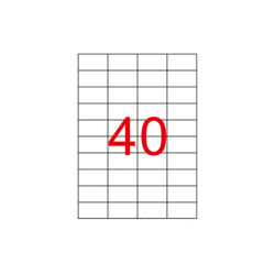 52.5 X 29.68 Lazer Etiket KV-1040 - 1