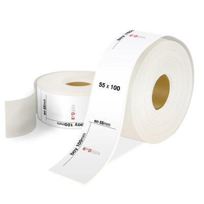 55 x 100 PP Opak Etiket - 1
