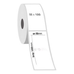 55 x 100 Silver Mat Etiket - 2