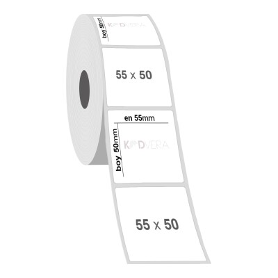 55 x 50 PP Opak Etiket - 2