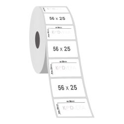 56 x 25 PP Opak Etiket - 2