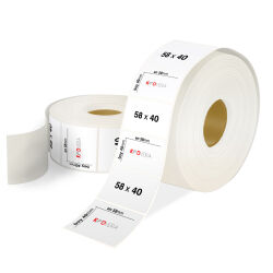58 x 40 PP Opak Etiket - 1