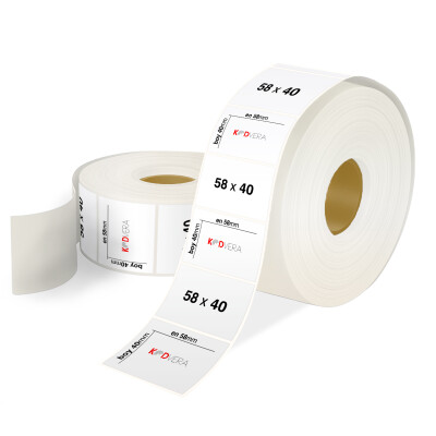58 x 40 PP Opak Etiket - 1