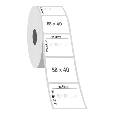 58 x 40 PP Opak Etiket - 2